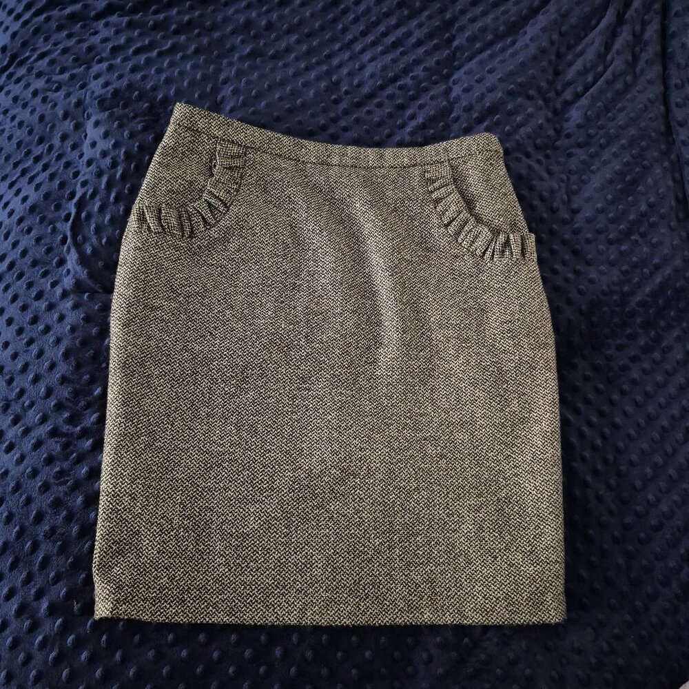 Anthropologie Blue Robin Pencil Skirt-size 10
